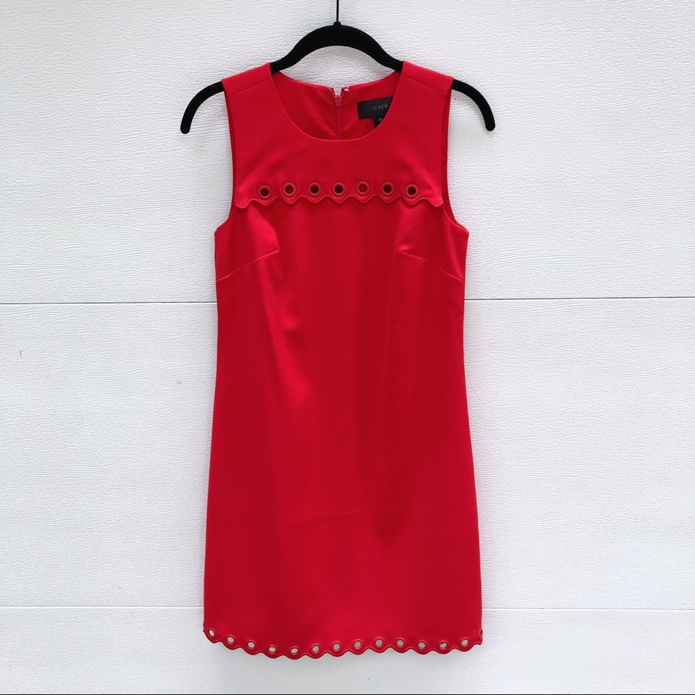 J. Crew Scalloped Dress - Picture 1 of 3